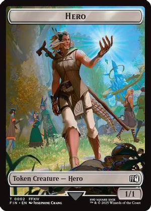 Hero (0002) // Food Double-Sided Token (FIN-2 // 22) - FINAL FANTASY Foil - Poke-Collect