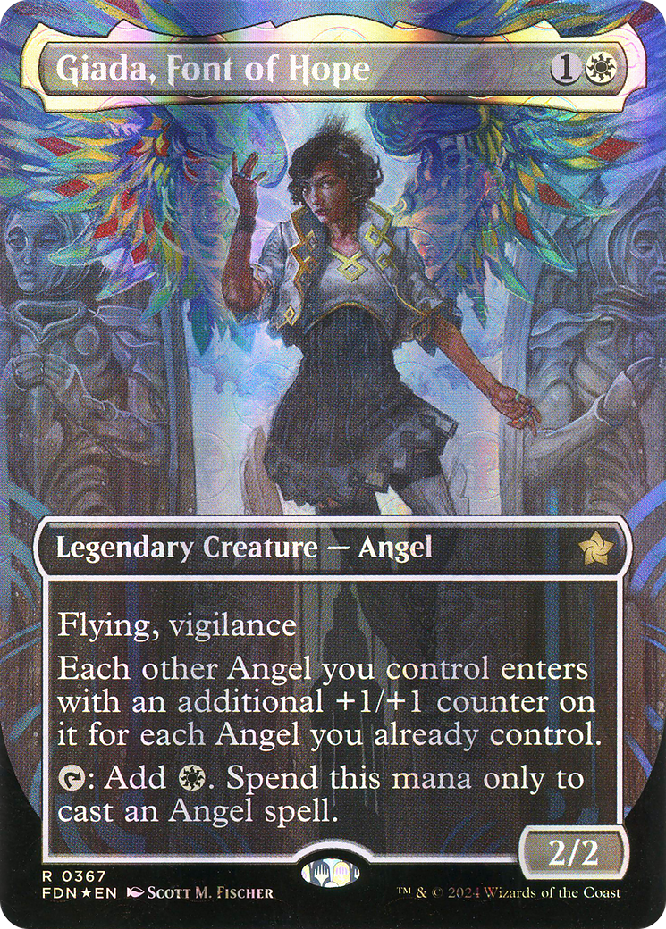 Giada, Font of Hope (FDN-367) - Foundations (Borderless) Foil - Poke-Collect