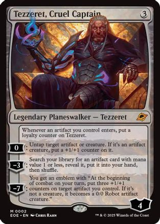 Tezzeret, Cruel Captain (EOE-002) - Edge of Eternities Foil - Poke-Collect