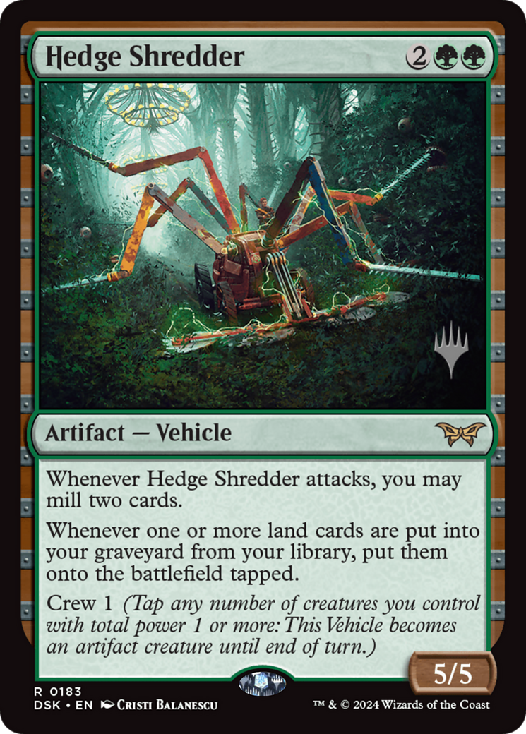 Hedge Shredder (PPDSK-183) - Duskmourn: House of Horror Promos Foil - Poke-Collect