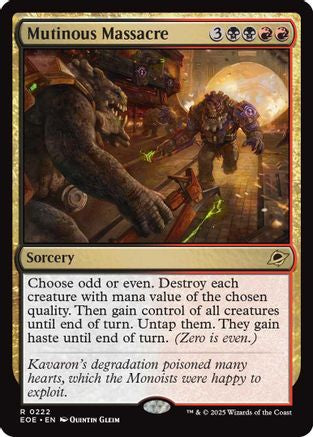 Mutinous Massacre (EOE-222) - Edge of Eternities Foil - Poke-Collect