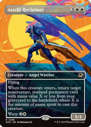 Astelli Reclaimer (Borderless) (EOE-288) - Edge of Eternities Foil - Poke-Collect