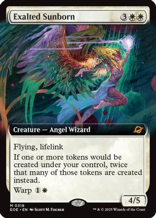 Exalted Sunborn (Extended Art) (EOE-318) - Edge of Eternities Foil - Poke-Collect