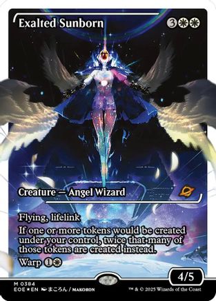 Exalted Sunborn (Showcase) (Fracture Foil) (EOE-384) - Edge of Eternities Foil - Poke-Collect