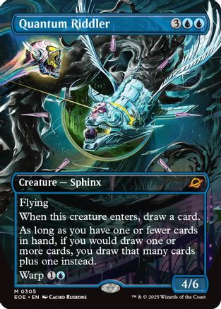 Quantum Riddler (Borderless) (EOE-305) - Edge of Eternities - Poke-Collect