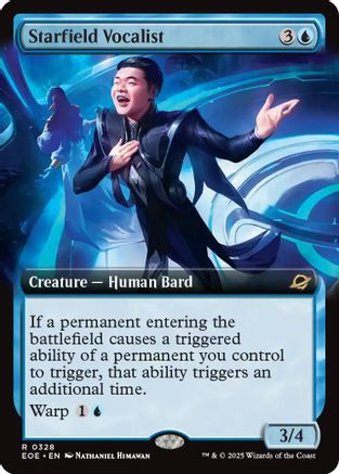 Starfield Vocalist (Extended Art) (EOE-328) - Edge of Eternities - Poke-Collect