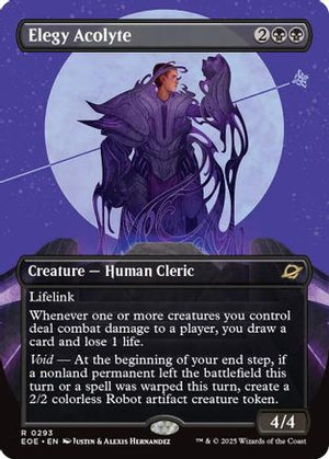 Elegy Acolyte (Borderless) (EOE-293) - Edge of Eternities Foil - Poke-Collect