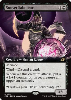 Sunset Saboteur (Extended Art) (EOE-334) - Edge of Eternities - Poke-Collect