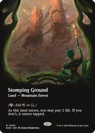 Stomping Ground (Borderless) (EOE-283) - Edge of Eternities Foil - Poke-Collect