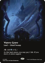 Watery Grave (Borderless) (Galaxy Foil) (EOE-381) - Edge of Eternities Foil - Poke-Collect