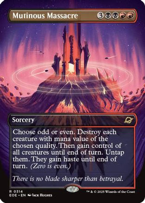 Mutinous Massacre (Borderless) (EOE-314) - Edge of Eternities - Poke-Collect