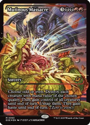 Mutinous Massacre (Showcase) (EOE-363) - Edge of Eternities Foil - Poke-Collect