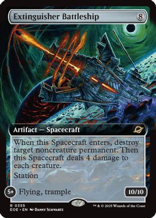 Extinguisher Battleship (Extended Art) (EOE-355) - Edge of Eternities - Poke-Collect