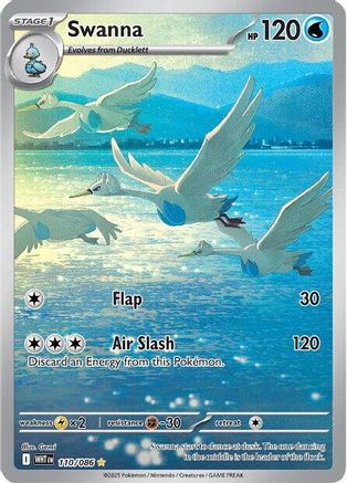 Swanna - 110/086 110 - SV White Flare Holofoil - Poke-Collect