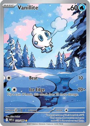 Vanillite - 111/086 111 - SV White Flare Holofoil - Poke-Collect