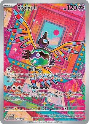 Sigilyph - 121/086 121 - SV White Flare Holofoil - Poke-Collect