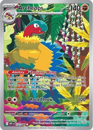 Archeops - 132/086 132 - SV White Flare Holofoil - Poke-Collect