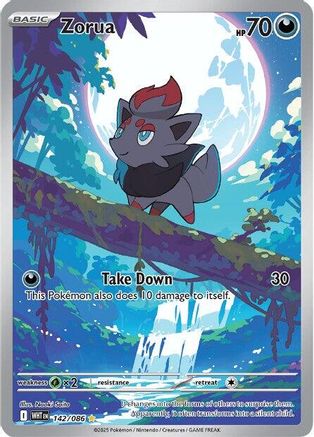 Zorua - 142/086 142 - SV White Flare Holofoil - Poke-Collect