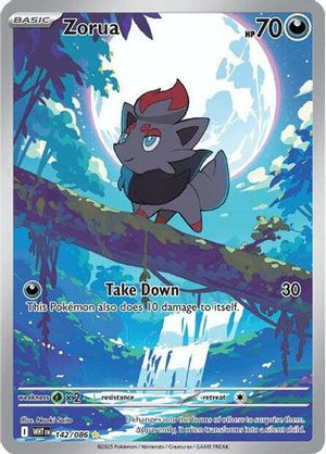Zorua - 142/086 142 - SV White Flare Holofoil - Poke-Collect