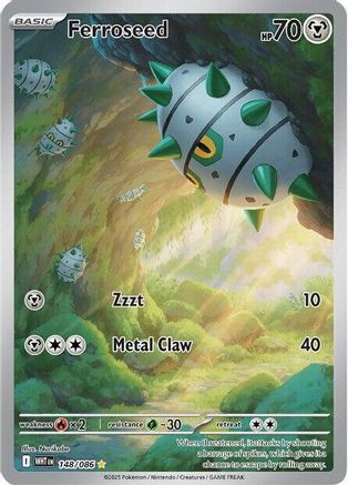 Ferroseed - 148/086 148 - SV White Flare Holofoil - Poke-Collect