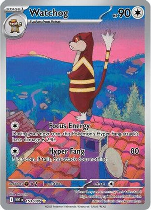 Watchog - 153/086 153 - SV White Flare Holofoil - Poke-Collect