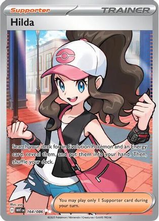 Hilda - 164/086 164 - SV White Flare Holofoil - Poke-Collect