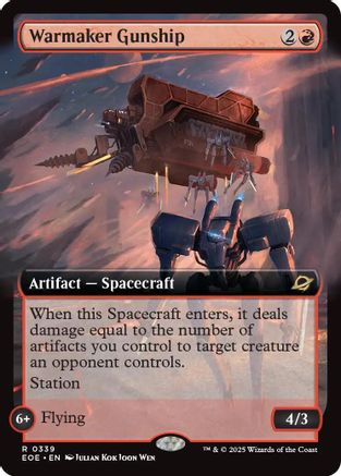 Warmaker Gunship (Extended Art) (EOE-339) - Edge of Eternities Foil - Poke-Collect
