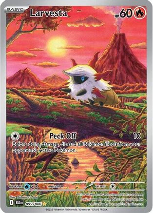 Larvesta - 099/086 99 - SV Black Bolt Holofoil - Poke-Collect