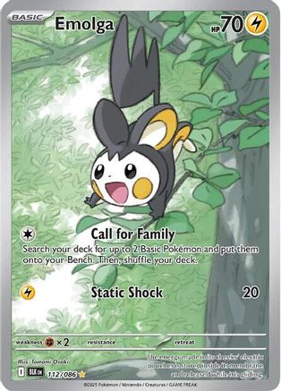 Emolga - 112/086 112 - SV Black Bolt Holofoil - Poke-Collect