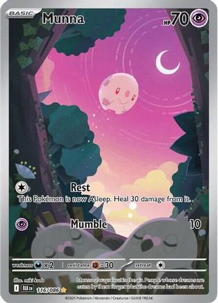 Munna - 116/086 116 - SV Black Bolt Holofoil - Poke-Collect