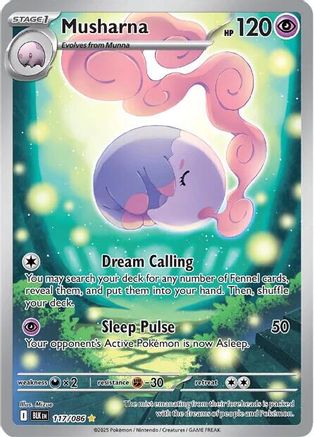 Musharna - 117/086 117 - SV Black Bolt Holofoil - Poke-Collect