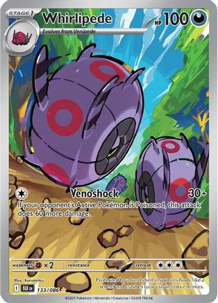 Whirlipede - 133/086 133 - SV Black Bolt Holofoil - Poke-Collect