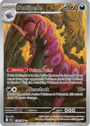 Scolipede - 134/086 134 - SV Black Bolt Holofoil - Poke-Collect