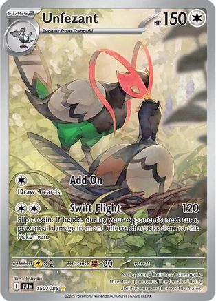Unfezant - 150/086 150 - SV Black Bolt Holofoil - Poke-Collect