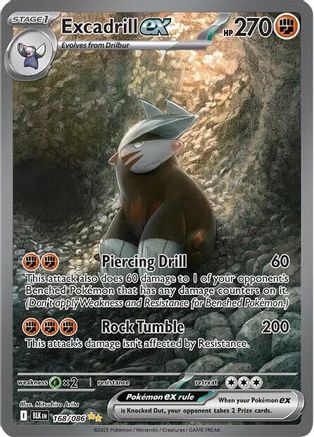 Excadrill ex - 168/086 168 - SV Black Bolt Holofoil - Poke-Collect