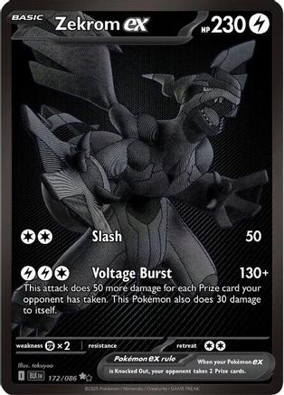 Zekrom ex - 172/086 172 - SV Black Bolt Holofoil - Poke-Collect