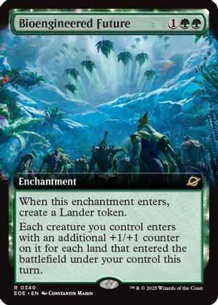 Bioengineered Future (Extended Art) (EOE-340) - Edge of Eternities Foil - Poke-Collect