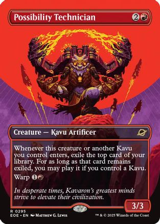 Possibility Technician (Borderless) (EOE-295) - Edge of Eternities Foil - Poke-Collect