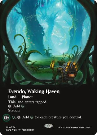 Evendo, Waking Haven (Borderless) (Galaxy Foil) (EOE-374) - Edge of Eternities Foil - Poke-Collect