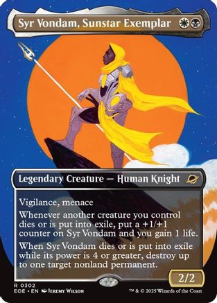 Syr Vondam, Sunstar Exemplar (Borderless) (EOE-302) - Edge of Eternities - Poke-Collect
