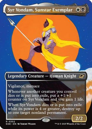 Syr Vondam, Sunstar Exemplar (Borderless) (EOE-302) - Edge of Eternities Foil - Poke-Collect