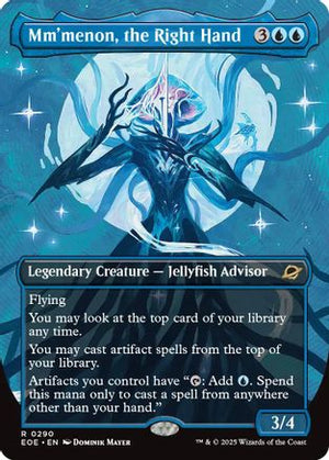 Mm'menon, the Right Hand (Borderless) (EOE-290) - Edge of Eternities Foil - Poke-Collect