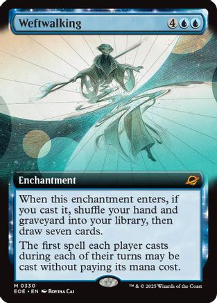 Weftwalking (Extended Art) (EOE-330) - Edge of Eternities Foil - Poke-Collect