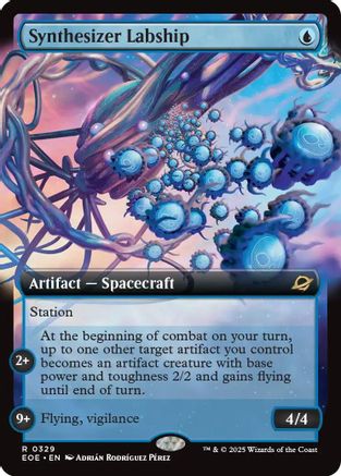 Synthesizer Labship (Extended Art) (EOE-329) - Edge of Eternities - Poke-Collect
