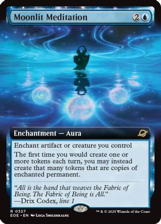 Moonlit Meditation (Extended Art) (EOE-327) - Edge of Eternities Foil - Poke-Collect