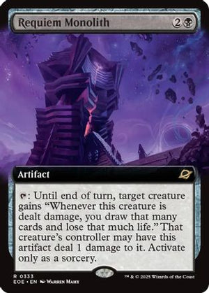 Requiem Monolith (Extended Art) (EOE-333) - Edge of Eternities Foil - Poke-Collect