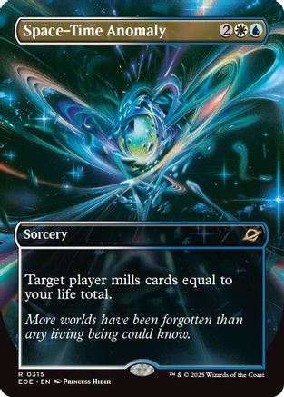 Space-Time Anomaly (Borderless) (EOE-315) - Edge of Eternities Foil - Poke-Collect