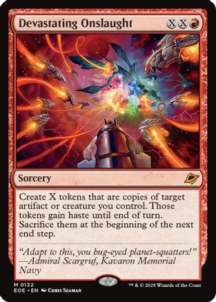 Devastating Onslaught (EOE-132) - Edge of Eternities Foil - Poke-Collect
