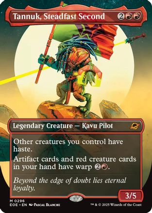Tannuk, Steadfast Second (Borderless) (EOE-296) - Edge of Eternities - Poke-Collect