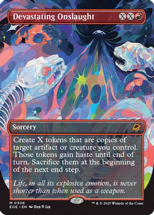 Devastating Onslaught (Borderless) (EOE-308) - Edge of Eternities - Poke-Collect